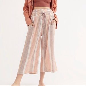Free People Striped Beach Flow Pants